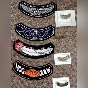 Harley-Davidson H.O.G. (Harley Owners Group) Annual Member Patches & Pins 03-06